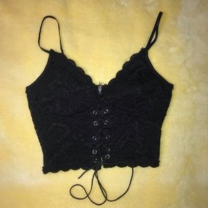 lace crop top / bra